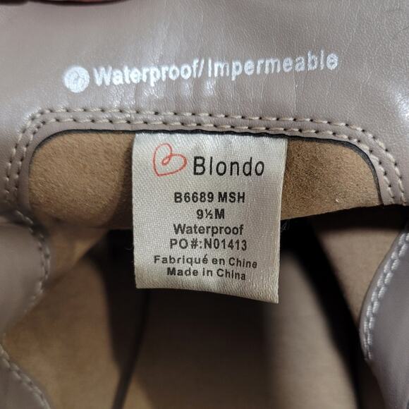Blondo Neda B6689 Waterproof Suede Ankle Bootie Size 9.5 - Picture 13 of 14